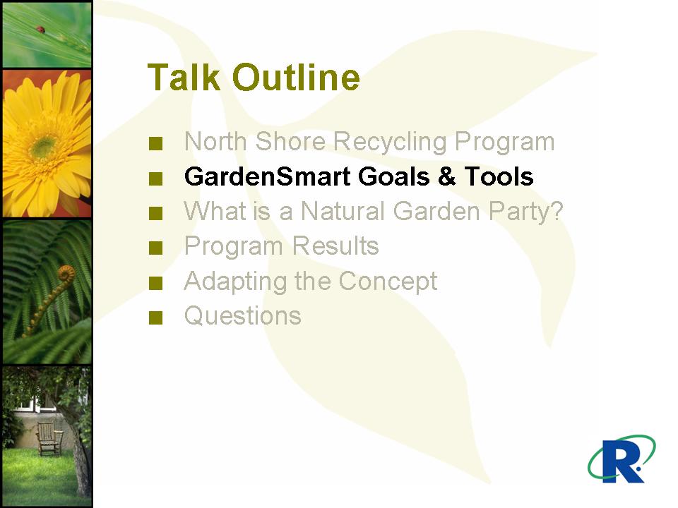 North Shore Recycling Program Presentation slide