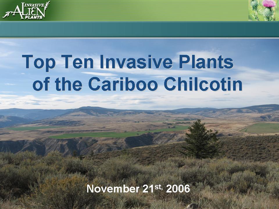 Invasive Plants Presentation slide