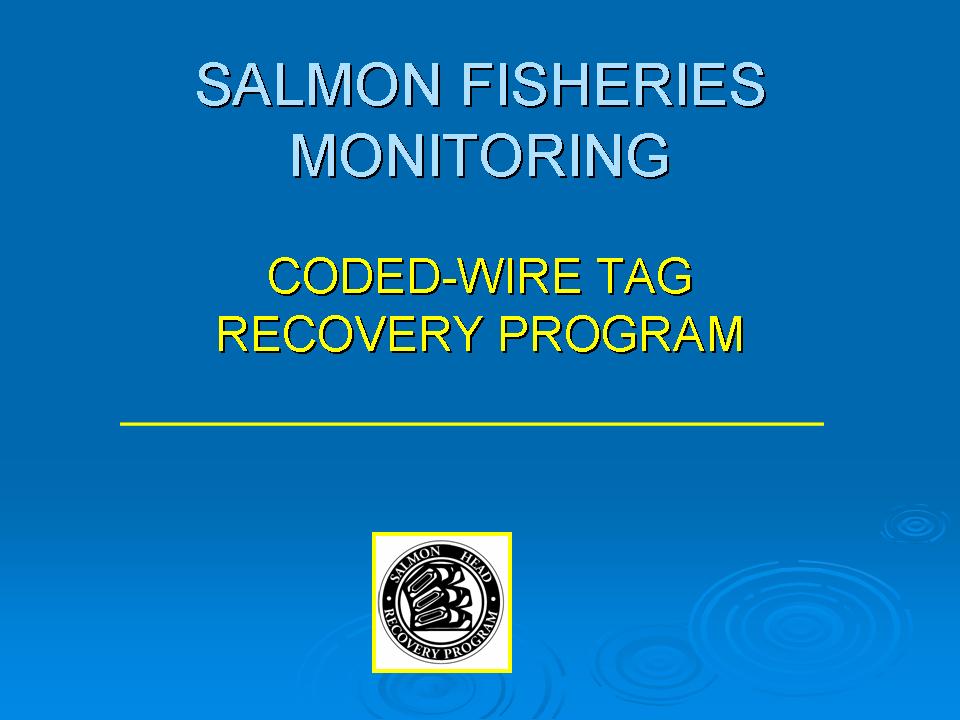 Coded Wire Marking program Presentation slide